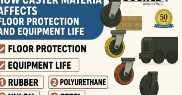 How Caster Material Affects Floor Protection and Equipment Life