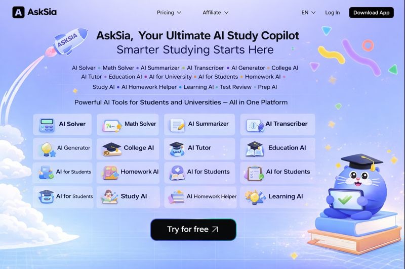 AI Learning Tools for Students & Universities | AskSia.ai
