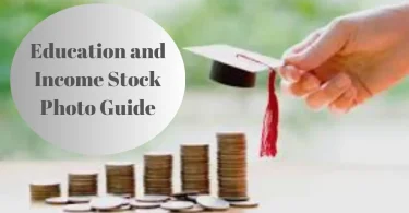 education and income stock photo