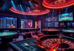 Secure online betting platform with sports betting, online casino games, encrypted payment systems, mobile gaming, and responsible gambling features.