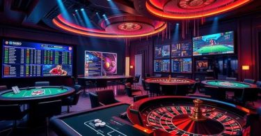 Secure online betting platform with sports betting, online casino games, encrypted payment systems, mobile gaming, and responsible gambling features.