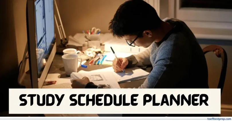 study schedule planner