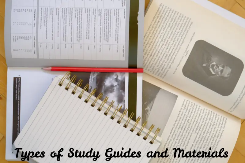 types of study guides and materials